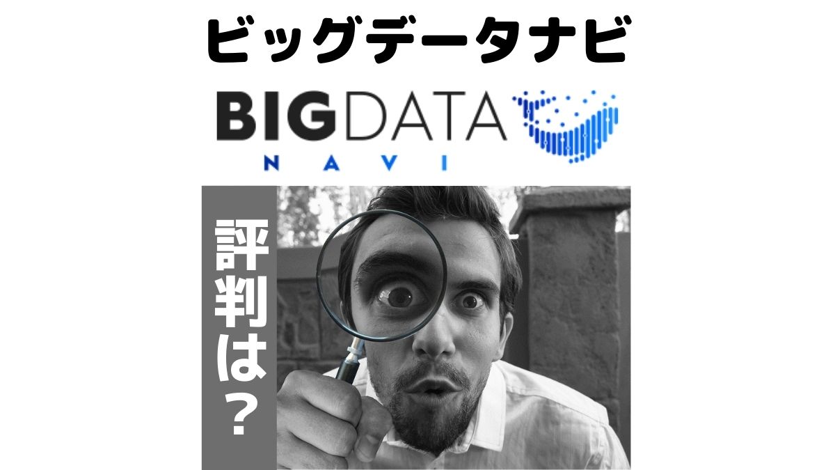 ビッグデータナビ（BIGDATA NAVI）の評判・口コミとメリット・デメリット